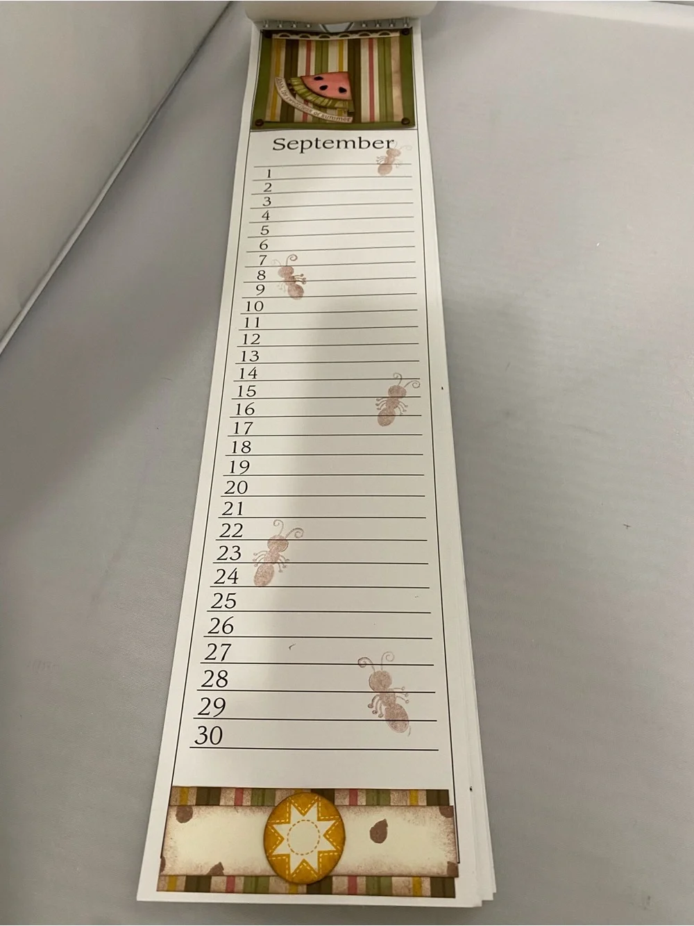 Completed Event Calendar